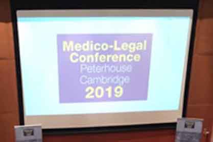 Dr Spencer co-organised the 2019 Medico-Legal Pain Conference, which was held on 27 September 2019 at Peterhouse College, Cambridge