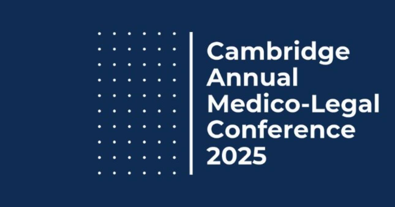 Dr Spencer will chair a session on FND and CRPS at the 2025 Cambridge Annual Medico-Legal Conference, which will be held at Peterhouse College, Cambridge, on 19 September 2025.