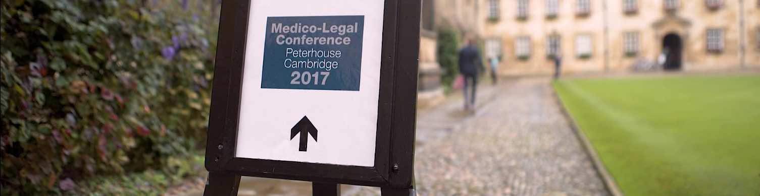 Dr Spencer co-organised the 2017 Medico-Legal Pain Conference, held on 29 September 2017 at Peterhouse College, Cambridge
